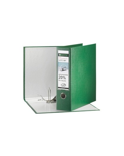 Registratore LEITZ 180° G65 verde dorso 8cm f.to protocollo LEITZ