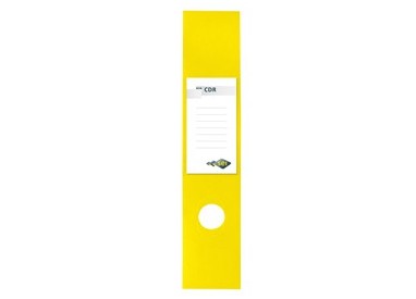 Busta 10 copridorso CDR PVC adesivi giallo 7x34,5cm SEI ROTA