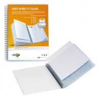 Portalistini Uno Spiro TI 22x30cm 40buste c/spirale personaliz.Sei Rota
