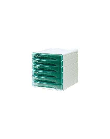 CASSETTIERA 6 CASS. OLIVIA VERDE TRASP. ARDA