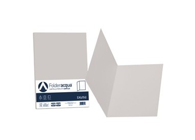50 cartelline semplici ACQUA 200gr 25x34cm ghiaccio FAVINI