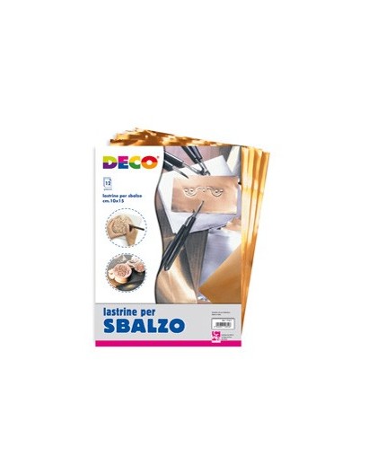 12 LASTRINE ALLUMINIO/RAME 20x30CM 113/4 DECO