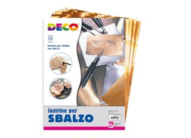12 LASTRINE ALLUMINIO/RAME 20x30CM 113/4 DECO