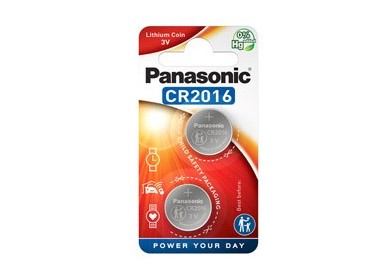 BLISTER 2 MICROPILE A PASTIGLIA CR2016 LITIO 3V