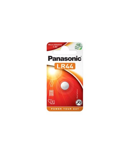 MICROPILA A PASTIGLIA LR44 ALCALINA 1,5V PANASONIC