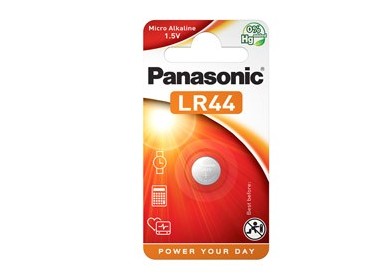 MICROPILA A PASTIGLIA LR44 ALCALINA 1,5V PANASONIC