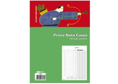 BLOCCO PRIMA NOTA CASSA 31x21cm 100FG USO MANO E5356
