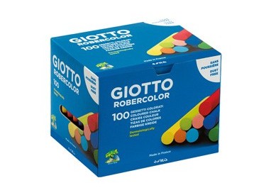SCATOLA 100 GESSETTI TONDI COLORATI GIOTTO