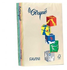 Carta LECIRQUE A4 160gr 250fg mix 5 colori pastello FAVINI
