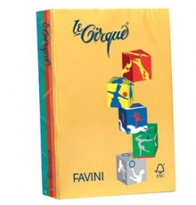 Carta LECIRQUE A4 160gr 250fg mix 5 colori intensi FAVINI