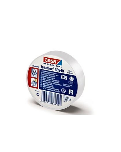 NASTRO ADESIVO ISOLANTE 10MTX15MM BIANCO PROFESSIONALE