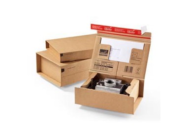 SCATOLA SPEDIZIONE A5+ 230X166X90MM AVANA