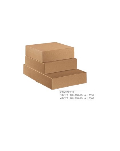 SCATOLA L340x P370x H90mm ONDA AVANA