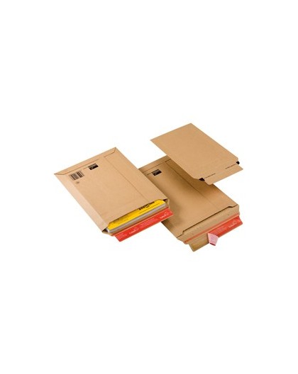 BUSTA A SACCO IN CARTONE A5 185X270X50MM ADESIVO PERM.