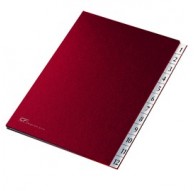 MONITORE 1/12 FRASCHINI FORMATO 24X34CM ROSSO ART. 627-N