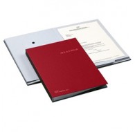 LIBRO FIRMA 18 PAGINE 24X34CM ROSSO 618-A FRASCHINI