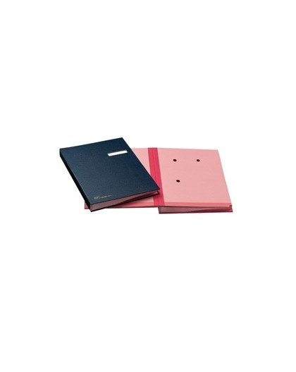 LIBRO FIRMA C/PORTAETICHETTA 18 PAGINE 24X34CM BLU 618-D FRASCHINI