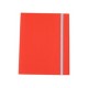 CARTELLINA 3 LEMBI C/ELASTICO FIBRONE 27X37CM ROSSO 75 CDG