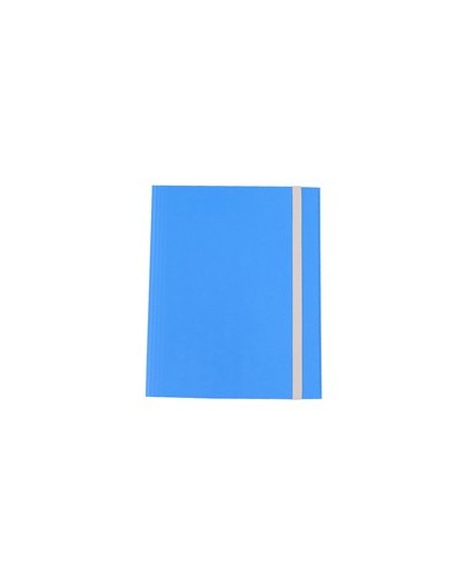 CARTELLINA 3 LEMBI C/ELASTICO FIBRONE 27X37CM azzurro 75 CDG