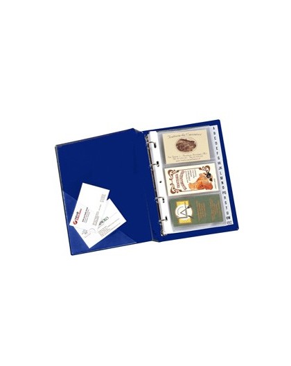 PORTABIGLIETTI DA VISITA MINIVISITA MC 17 BLU 15X20,5CM SEIROTA