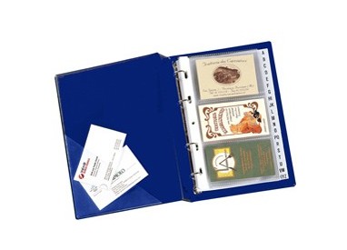 PORTABIGLIETTI DA VISITA MINIVISITA MC 17 BLU 15X20,5CM SEIROTA
