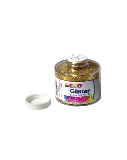 BARATTOLO GLITTER GRANA FINE ML150 ORO ART 130/100 DECO