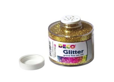 BARATTOLO GLITTER GRANA FINE ML150 ORO ART 130/100 DECO