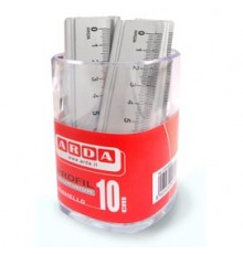 BARATTOLO 15 RIGHELLI ALLUMINIO 10CM ARDA