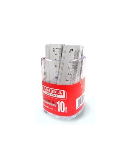 BARATTOLO 15 RIGHELLI ALLUMINIO 10CM ARDA