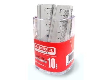 BARATTOLO 15 RIGHELLI ALLUMINIO 10CM ARDA