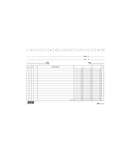100 SCHEDE 3 COLONNE ORIZZONTALE 15X21CM E3259 EDIPRO