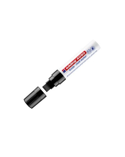 Marcatore EDDING 4090 punta scalpello gesso liquido nero
