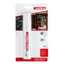 Marcatore EDDING 4090 punta scalpello gesso liquido bianco