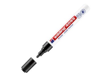 Marcatore EDDING 4095 punta conica gesso liquido nero