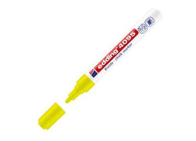 Marcatore EDDING 4095 punta conica gesso liquido giallo fluo