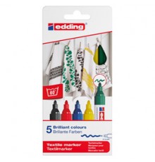 ASTUCCIO 5 MARCATORE EDDING 4500 COL.ASS. PT 2-3MM PER TESSUTO