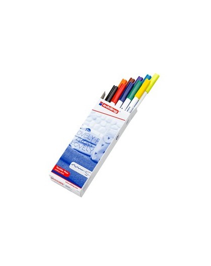 ASTUCCIO 10 MARCATORE EDDING 4600 ASS. P.CONICA 1MM PER TESSUTO