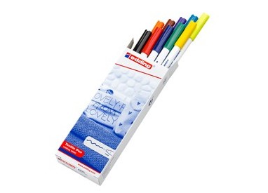 ASTUCCIO 10 MARCATORE EDDING 4600 ASS. P.CONICA 1MM PER TESSUTO