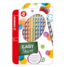 ASTUCCIO 12 PASTELLI COLORATI EASYCOLOR per destrorsi STABILO