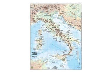 CARTA GEOGRAFICA SCOLASTICA PLASTIFICATA ITALIA 297X420MM BELLETTI