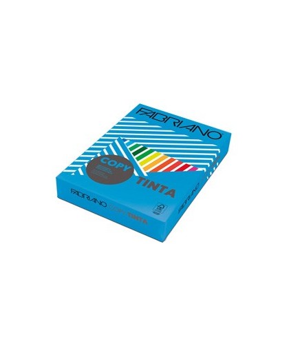 CARTA COPY TINTA A4 80GR 500FG COL.FORTI AZZURRO