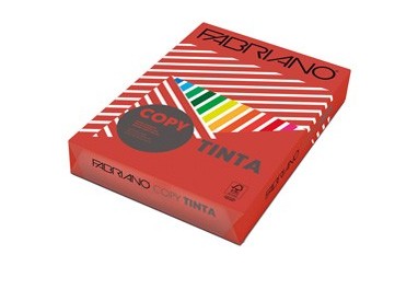CARTA COPY TINTA A4 80GR 500FG COL.FORTI ROSSO
