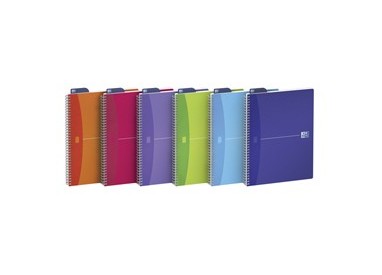 Quaderno spiralato 150x210mm 5mm c/margine 90gr 90fg MyColors OXFORD