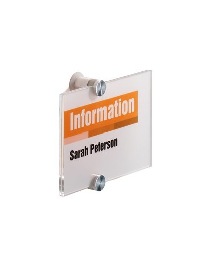 TARGA PER PORTE/PARETI CRYSTAL SIGN 148X105MM DURABLE