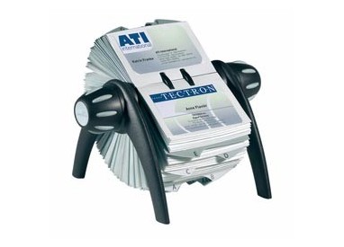 PORTABIGLIETTI DA VISITA ROTATORIO A-Z 400 BIGLIETTI VISIFIX DURABLE