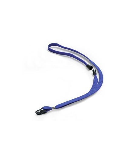 10 CORDONCINO PORTABADGE IN TESSUTO 440X10MM BLU DURABLE