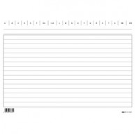 100 SCHEDE RIGATE 17X24CM ORIZZONTALE E3363BL EDIPRO