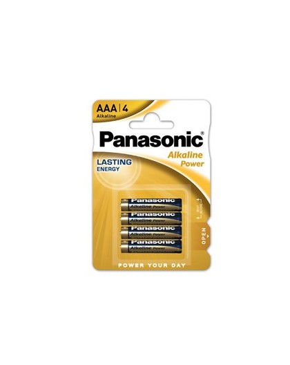BLISTER 4 PILE MINISTILO ALKALINE AAA 1,5V PANASONIC