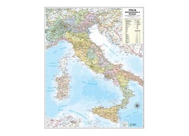CARTA GEOGRAFICA MURALE ITALIA 67X85CM BELLETTI