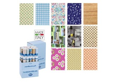 EXPO 50 ROTOLI CARTARIVESTO REX58 LAVABILE 50X500CM ASSORTITI